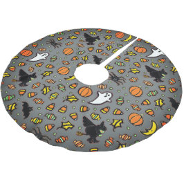 Unik Halloween-dekoration Julgransmatta Borstad Polyester