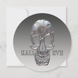 Unik Halloween för elegant Skull Inbjudningar