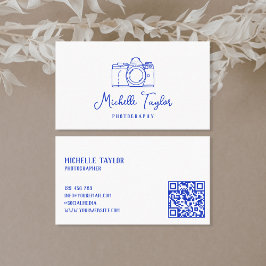 Unik Hand plockade-fotokamera QR-kod Visitkort