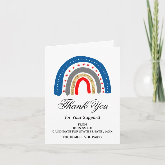 Unik händelse eller medhjälpare vid politiska Kamp Tack Kort (Framsida)