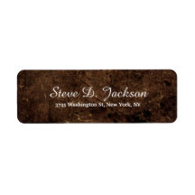 Unik handskrift för Elegant av brunt stenformat