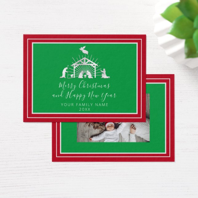 Unik Heliga i god jul Gott nytt år Visitkort (Skivbord)