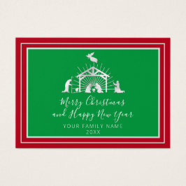 Unik Heliga i god jul Gott nytt år Visitkort