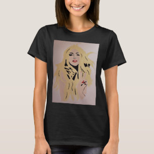 Unik hemlagad konst t shirt