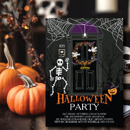 Unik hemlig Halloween fest Inbjudningar