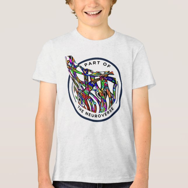 Unik hjärna för Neuro-mångfald T Shirt (Framsida)