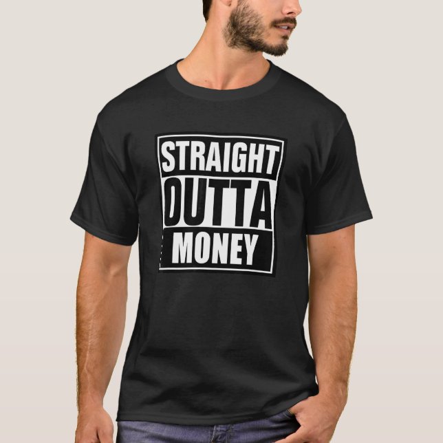 Unik, humoristisk design för raka datorpengar t shirt (Framsida)