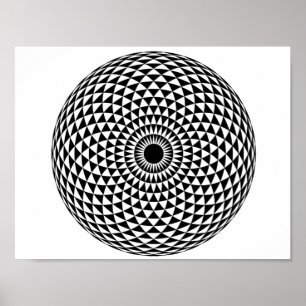 Unik hypnotisk väggaffisch poster