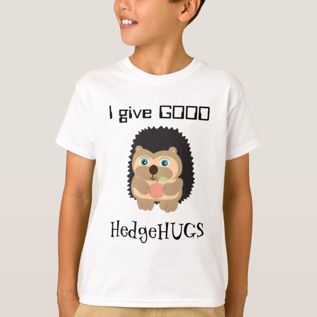 Unik igelkott som är gullig och t shirt (Framsida)
