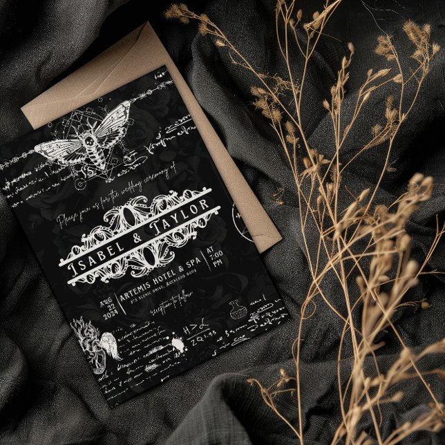 Unik inbjudan till Alchemy Gothic Wedding (Skapare uppladdad)