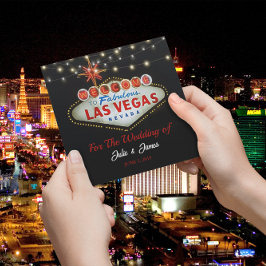 Unik inbjudan till Las Vegas Bröllop eller Party