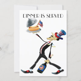 Unik inbjudan till Middag/Insamling av version 3