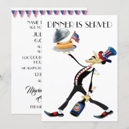 Unik inbjudan till Middag/Insamling av version 3