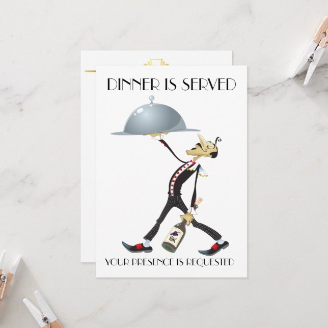 Unik inbjudan till middag/Samling (Fram/Back In Situ)