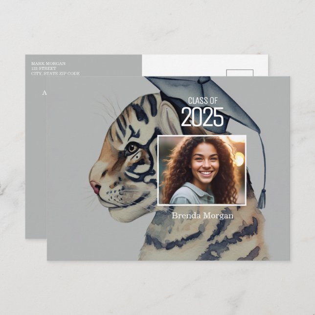 Unik inbjudan till Studenten med foto (Fram/baksida)