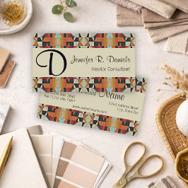 Unik inhemsk Indian-stamkonst Mönster Visitkort