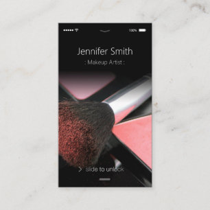 Unik iPhone iOS Stil - Cosmetics Makeup Artist Visitkort