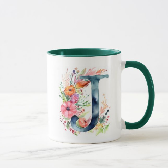 Unik J Brev Design Kopp (Höger)