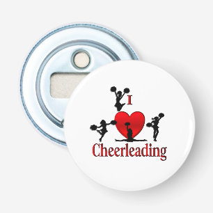 Unik jag älskar Cheerleading Flasköppnare