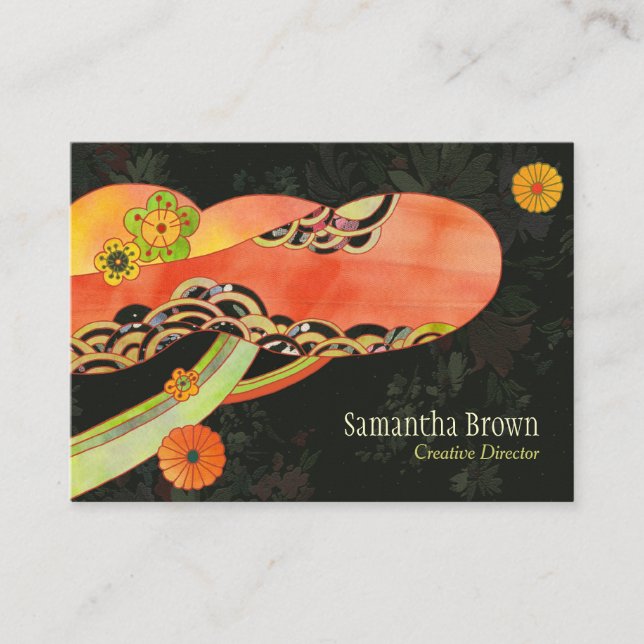 Unik japansk tvätti Mönster Visitkort (Framsida)