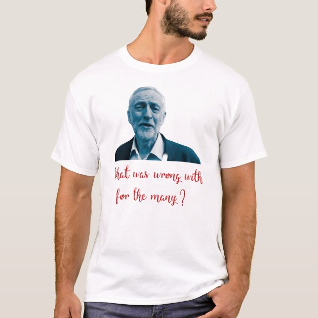 Unik Jeremy Corbyn design T Shirt (Framsida)