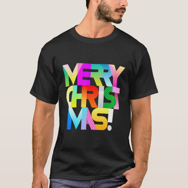 Unik Julafton God jul Hälsning Lycklig Holida T Shirt (Framsida)