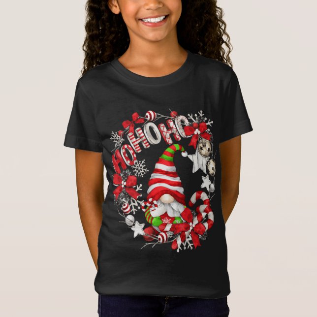Unik julgrunt Cute Hoho T Shirt (Framsida)