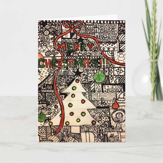 Unik julkort helgkort (Framsida)