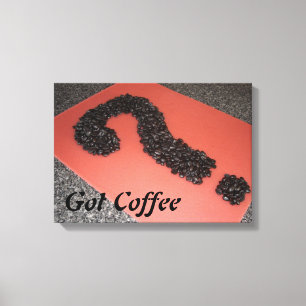Unik kaffebönskonst canvastryck