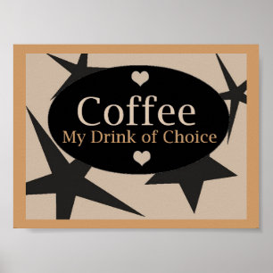 Unik kaffedesign poster