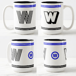 Unik kaffekaffe Mugg (Modern Initial Gift)