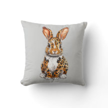 Unik kanin med fläckig leopard