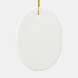 Unik keramisk oval-prydnad - Perfekt Gift Julgransprydnad Keramik