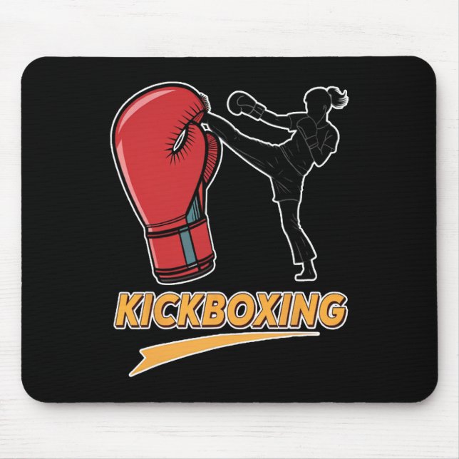 Unik Kickboxnings Handske Design Musmatta (Framsidan)
