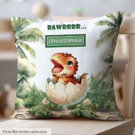 Unik kläckning snart Baby Dinosaur Baby Pillow Gif Kudde