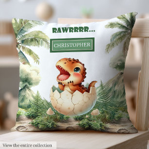 Unik kläckning snart Baby Dinosaur Baby Pillow Gif Kudde