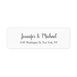 Unik klassisk Bröllop-kalligrafi Returadress Etikett