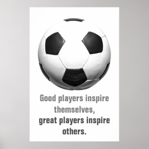 Unik konst för den inspirerande fotbollen poster