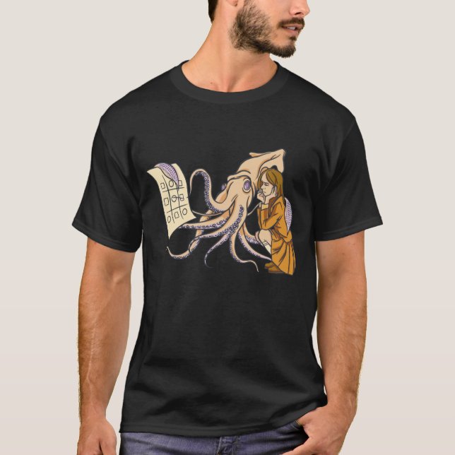 Unik Konstig för Squid Tick Tack för spel T Shirt (Framsida)