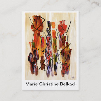 Unik konstnärlig visitkort för konstkonstnärer