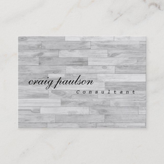 Unik konsult för enkel Trendig Parquet Design Visitkort (Framsida)