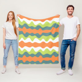 Unik kontrast, abstrakt färg, söta kvinnor fleecefilt