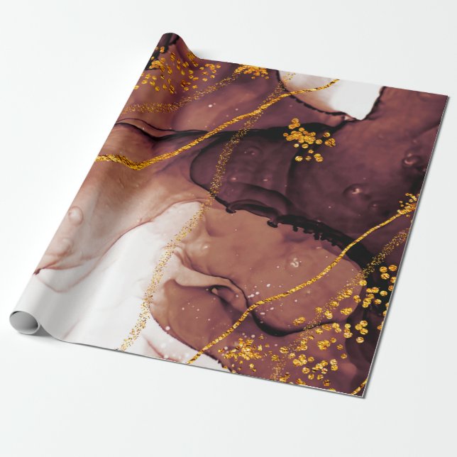Unik kreativitet. Konst&Guld. Inspirerad av himlen Presentpapper (Utrullad)