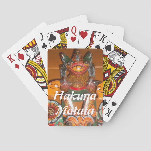 Unik kulturkonst - Sri Lankas/indonesisk design Casinokort (Baksidan)