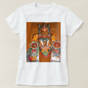 Unik kulturkonst - Sri Lankas/indonesisk design T-shirt