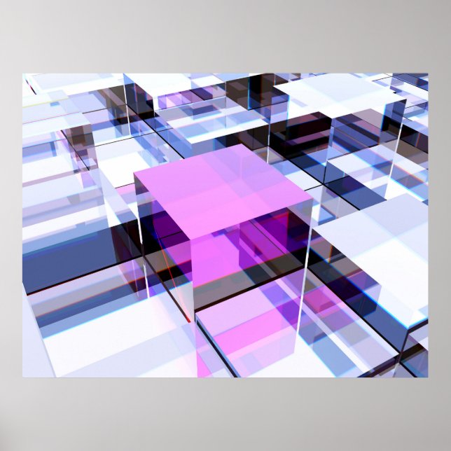 Unik lila-kub poster (Framsidan)