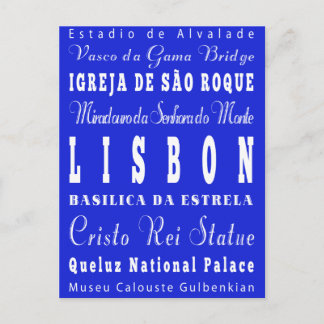 Unik Lissabon, Portugal Gift Idea Vykort