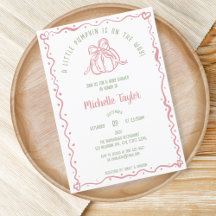 Unik liten knumpkin Whimsical Fall Baby Shower