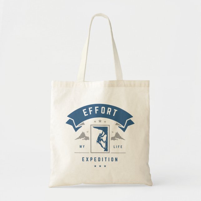 Unik ljusblå Tote bags Tygkasse (Framsidan)