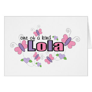 Unik Lola Hälsningskort